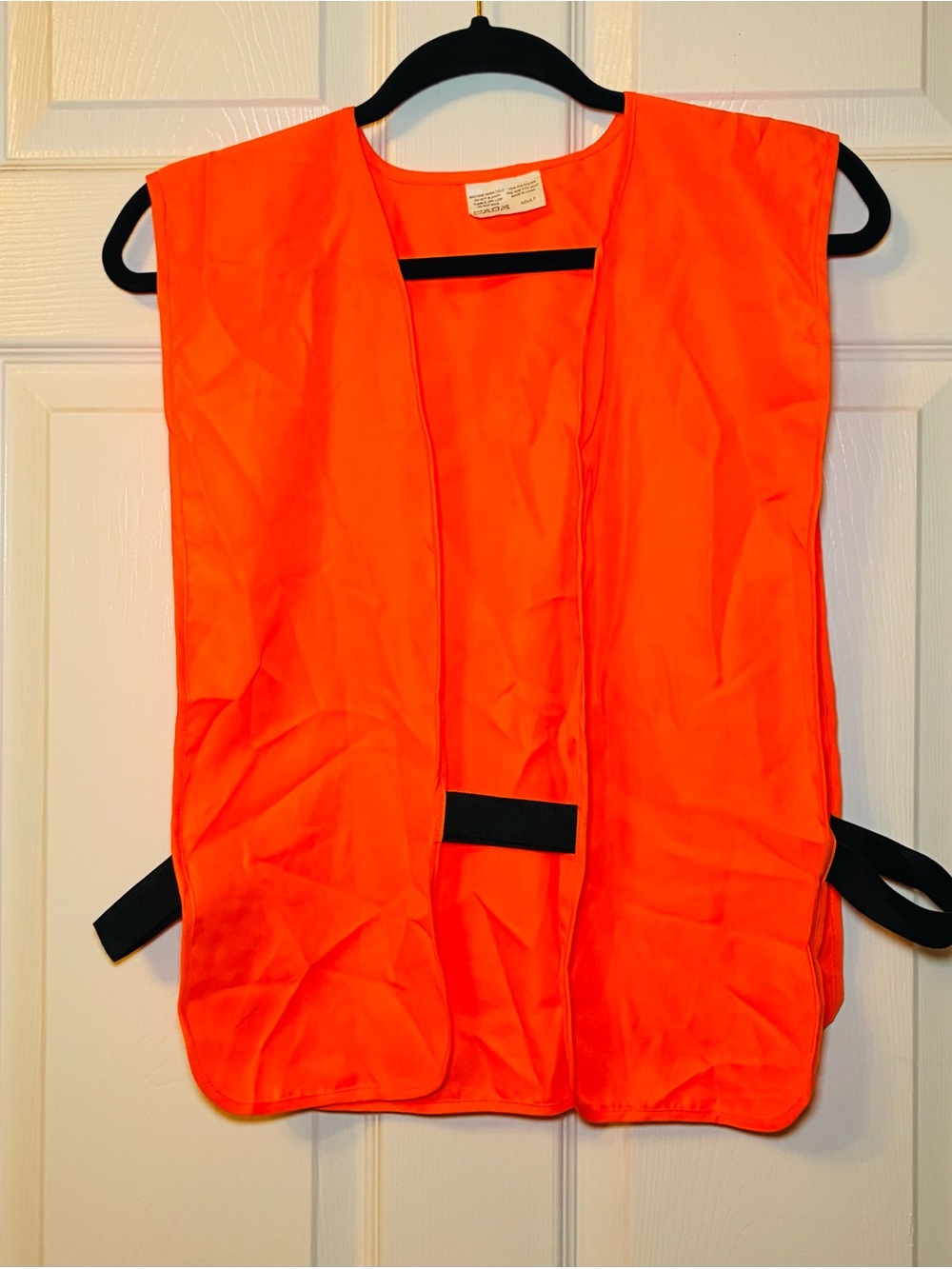 Hi-Vis Orange Safety Vest Unisex Adults One Size Polyester Lightweight Solid